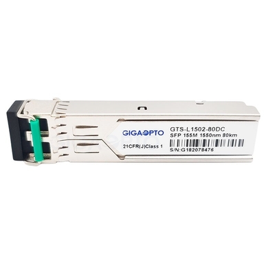 SMF GLC-FE-100ZXのためのLC DOM 1550nm Cisco SFPのトランシーバー155Mbps 80km