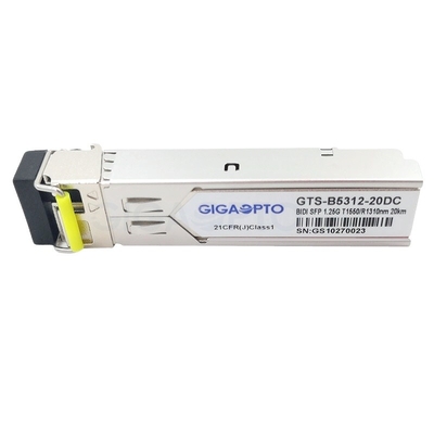 1000BASE-BX Cisco SFPのトランシーバーTX1550nm/RX1310nm 20km SMF GLC-BX-20D
