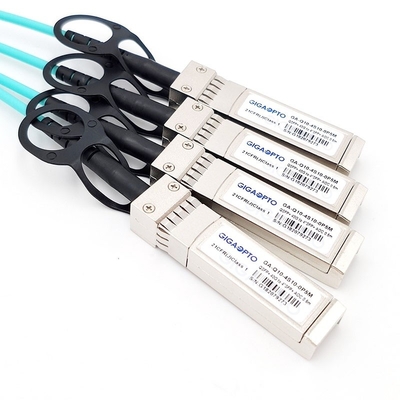 4x10G SFP+へのブレイクアウトCisco QSFP-4X10G-AOC多用性があるQSFP+