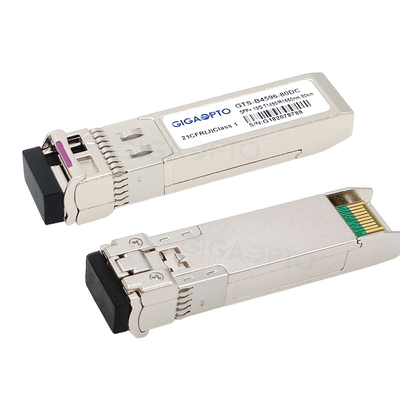 10Gbps Ciscoの多用性があるトランシーバー1490nm TX/1550nm SFP-10G-BX80U