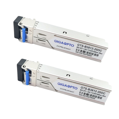 1000BASE-BX Cisco GLC-BX-20U多用性があるSFPのトランシーバー モジュールTX1310nm RX1550nm 20km